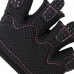 Racdde Womens Micro Weight Lifting Gloves w/Grip-Lock Silicone Padding (Pair) - Minimalist Half Gloves - Apple Watch Friendly 