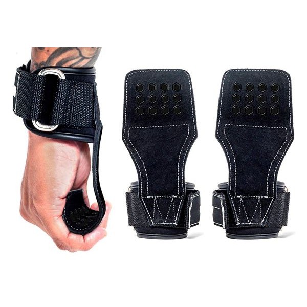 Racdde Weight Lifting Gloves With Wrist Straps - Lifting Straps With Power Grip For Deadlifts - Weightlifting Gloves For Max Weight & Reps - Non-slip Weight Lifting Wrist Straps With Lifting Grips (Pair) 