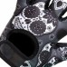 Racdde Womens Design Series Sugar Skull Lifting Gloves (Pair) - Lightweight Vegan Medium Padded Microfiber Amara Leather w/Griplock Silicone 