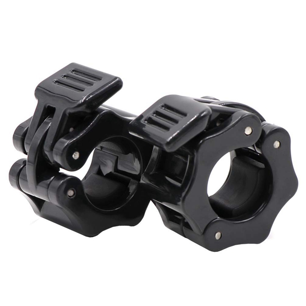 Racdde Standard Bar Collars Quick Release Barbell Clamps 1 Inch Safety Weight Plates Clips Pair Collar Clamp Standard Curl Bar Clip Fast Locking Weightlifting,Strength Training/Gym. 