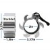Racdde Aluminium Barbell Collars – Locking 2" Olympic Size Weight Clamps - Quick Release Collar Clips – Bar Clamps Great for Crossfit, Olympic Lifts and Strength Training 