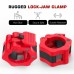 Racdde Barbell Clamps Collars, Quick Release Pair of Locking 2 inch Professional Olympic Weight Barbell Locks Collar Clips Great for Workout, Weightlifting, Fitness & Strength Training 