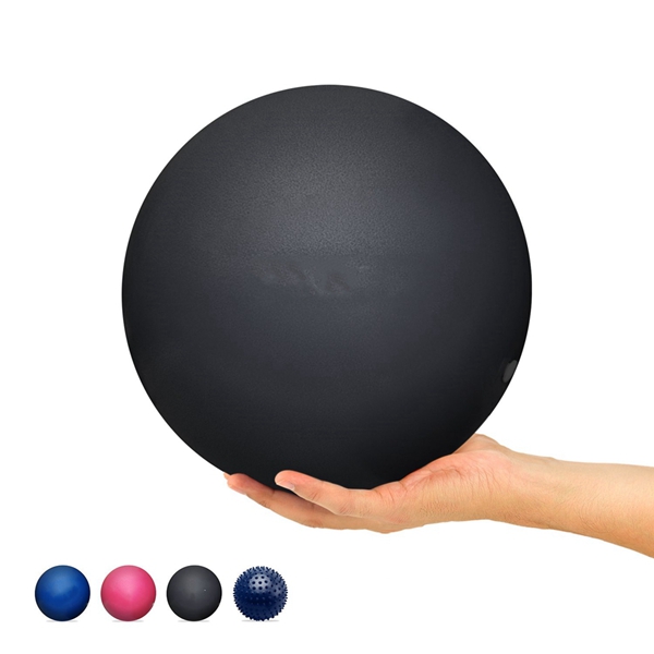 Racdde Mini Pilates Ball - Small Exercise Ball for Yoga, Pilates, Barre, Physical Therapy, Stretching and Core Fitness - Bender Ball Includes Workout Guide 