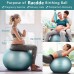Racdde Pregnancy Birthing Ball, Yoga Exercise Birth Ball Chair for Delivery & Training & Fitness, Extra Thick Non-Toxic Anti-Burst Labor Ball with Quick Pump, Certified by SGS 