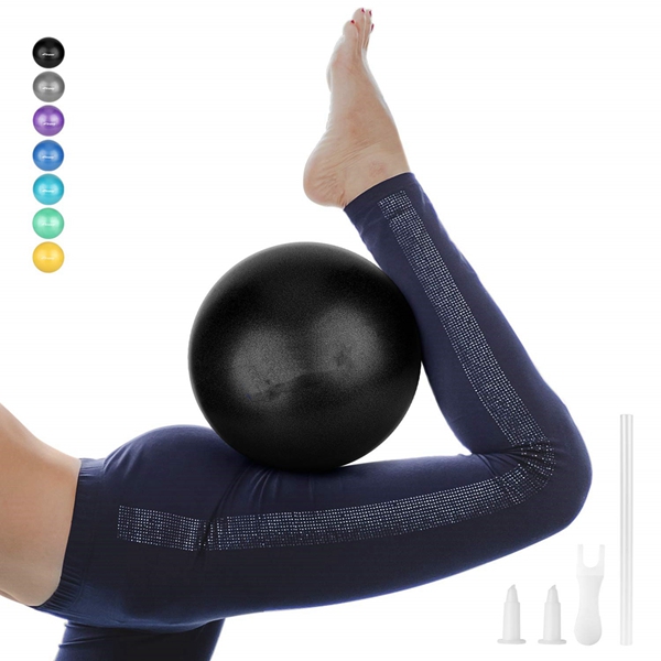 Racdde Pilates Ball, Barre Ball, Mini Exercise Ball, 9 Inch Small Bender Ball, Pilates, Yoga, Core Training and Physical Therapy, Improves Balance (Home & Gym & Office) 