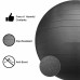 Racdde Ball Chair - Exercise Stability Yoga Ball with Base for Home and Office Desk, Ball Seat, Flexible Seating with Ring & Pump, Improves Balance, Back Pain, Core Strength & Posture 