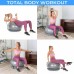 Racdde Exercise Ball with Resistance Bands – 1 Yoga Ball (65cm) + Stability Base, A1 Wall Poster, 2 Exercise Bands Sets (45 & 70cm), Ball Pump, Spare Plugs & Plug Remover – eBook Included! 