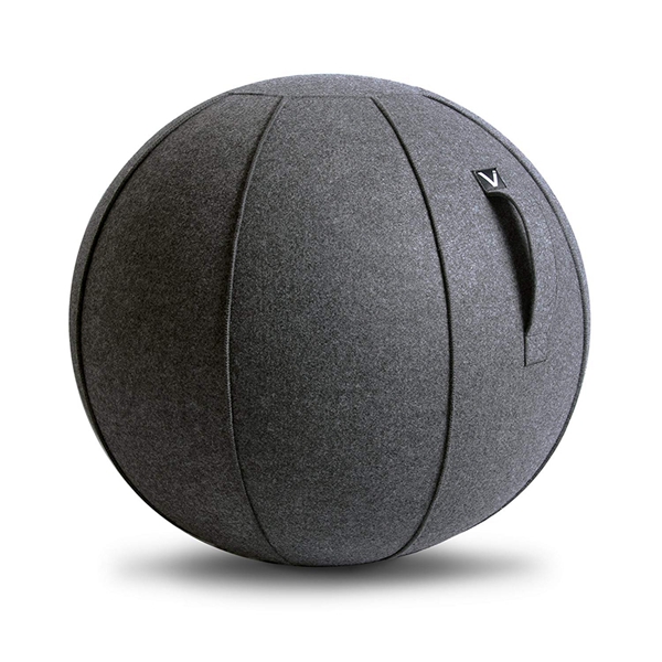 Racdde - Sitting Ball Chair for Office and Home, Lightweight Self-Standing Ergonomic Posture Activating Exercise Ball Solution with Handle & Cover, Classroom & Yoga 
