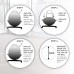 Racdde Ultimate Balance Ball Chair - Premium Exercise Stability Yoga Ball Ergonomic Chair for Home and Office Desk with Reinforced Base, Air Pump, Exercise Guide and Satisfaction Guarantee 