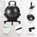 Racdde Ultimate Balance Ball Chair - Premium Exercise Stability Yoga Ball Ergonomic Chair for Home and Office Desk with Reinforced Base, Air Pump, Exercise Guide and Satisfaction Guarantee 