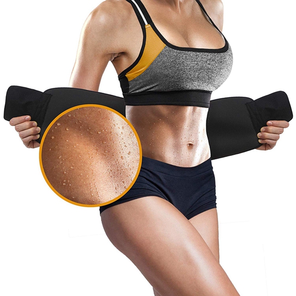 Racdde Waist Trimmer Belt, Sweat Wrap, Low Back and Lumbar Support with Sauna Suit Effect, Abdominal Trainer 