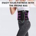 Racdde Waist Trimmer, Neoprene Sweat Waist Trainer Belt, Stomach Wrap, Workout Sport Band, Velco Adjustable Belly Sweat Belt for Women Men with Phone Bag (Upgraded) 