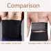 Racdde Sweat Waist Trimmer, Neoprene Waist Trainer Adjustable Widened Ab Belt for Men-Weight Loss/Back Support 