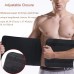Racdde Sweat Waist Trimmer, Neoprene Waist Trainer Adjustable Widened Ab Belt for Men-Weight Loss/Back Support 