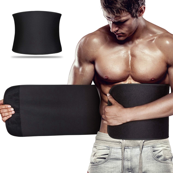 Racdde Mens Waist Trimmer,Widening Neoprene Waist Trainer for Obese People Weight Lose Ab Belt for Workout Sport 