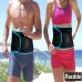 Racdde Waist Trimmer Premium Exercise Workout Ab Belt for Women & Men Adjustable Belly Enhancer Sweat Burner Stomach Wrap Sweet Abdominal Muscle & Back Support, Black Blue Trim Fits 24-42" 