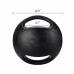 Racdde 10lbs. Dual Grip Medicine Ball Weight Exercise Ball with Durable Rubber & Textured Grip for Strength Balance Training 