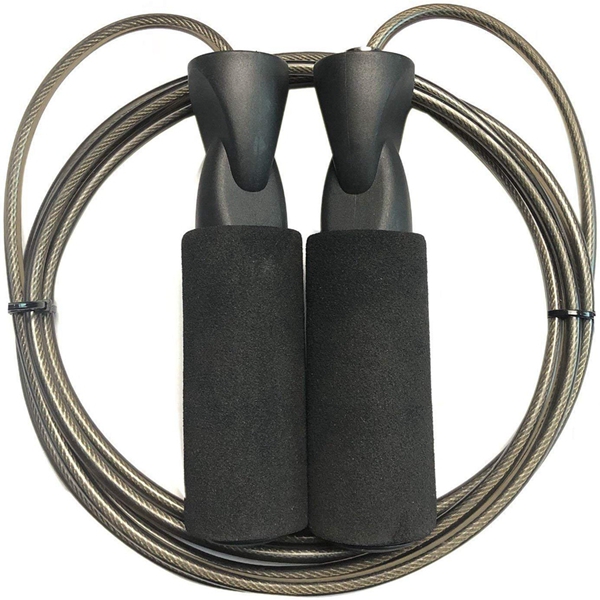 Racdde Adjustable Jump Rope - Cardio Jumping Rope for Men, Women, and Children of All Heights and Skill Levels - Great for Crossfit Training, Boxing, and MMA Workouts 