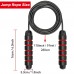 Racdde Jump Rope Tangle-Free with Ball Bearings Rapid Speed Skipping Rope Cable, Adjustable Jumping Ropes with 6" Memory Foam Handles for Men, Women and Kids - 2 Pack 