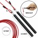 Racdde Speed Jump Rope Double Unders - Workout Jump Rope for Boxing, MMA, Muay Thai, Crossfit, Fitness - Exercise Jumping Rope Men, Women - Skipping Rope - 10 Foot Jump Rope Adjustable Length 