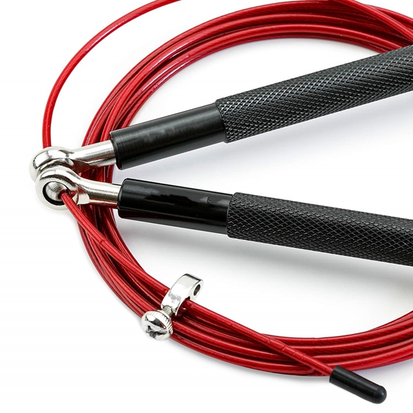 Racdde Speed Jump Rope Double Unders - Workout Jump Rope for Boxing, MMA, Muay Thai, Crossfit, Fitness - Exercise Jumping Rope Men, Women - Skipping Rope - 10 Foot Jump Rope Adjustable Length 