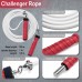 Racdde Challenger Weighted Jump Rope for Men & Women 1 lb Heavy Weighted Rope and Ball Bearing Handle Weight - High Resistance - Burn Body Fat for HIIT Crossfit Endurance