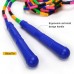 Racdde 16 FT Long Jump Rope(2 Pack), Double Dutch Jump Rope, Soft Beaded Skipping Rope for Kids Adults, Plastic Segmented Jump Rope, Long Enough for 4-5 Jumpers 
