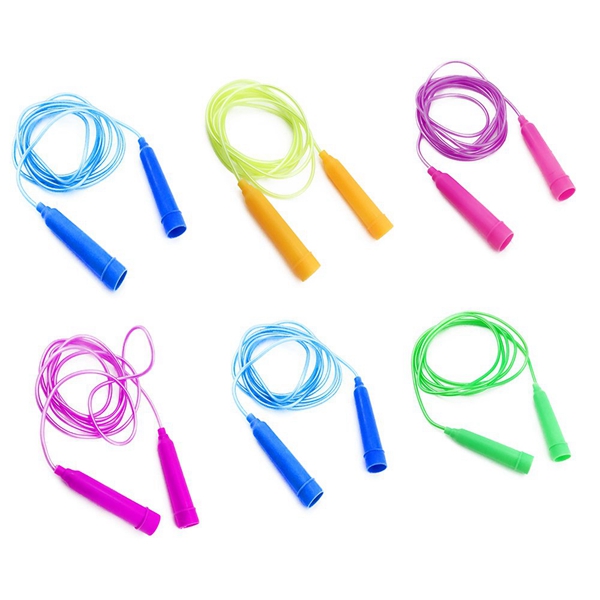 Racdde Jump Ropes - 7.8 feet - Set of 6 - Assorted Colors for Boys and Girls Age 5-10 Year Old 