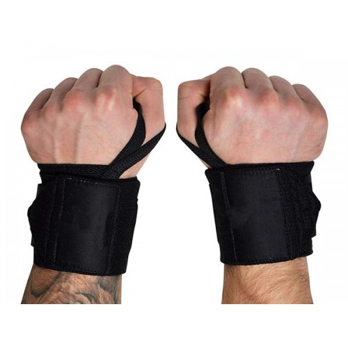 Racdde Weightlifting Wrist Wraps (Competition Grade) 18 Inch Professional Quality Wrist Support with Heavy Duty Thumb Loop - Strong Wrap for Powerlifting, Strength Training, Bodybuilding 