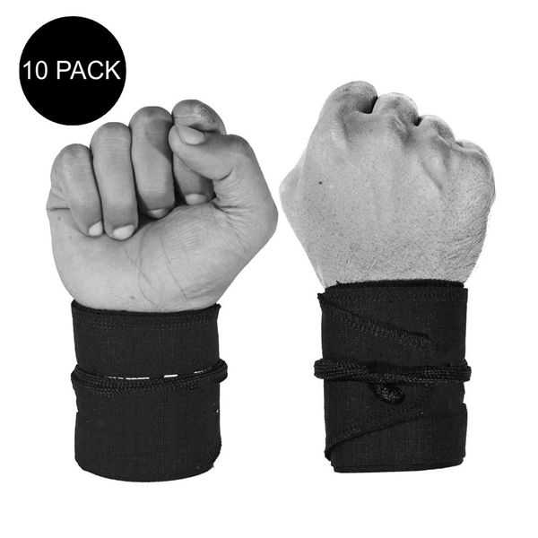  Racdde Wrist Wraps for Powerlifting, Strength Training, Bodybuilding, Cross Training, Olympic Weightlifting, Yoga Support - One Size Fits All 