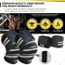 Racdde Knee Wraps for Weightlifting | Men & Women | Bodybuilding Knee Squat Wraps | 78" Long Knee Straps for Compression & Elastic Support During Leg Presses, Cross Training Gym Workout | Pair 