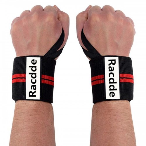 Racdde Wrist Wraps for Weightlifting, Pink Camo Wrist Straps for Strength Training, Powerlifting, Exercise, Wrist Support and Protection for Weight Lifting, Crossfit Training and Yoga, 18 inch Pair 