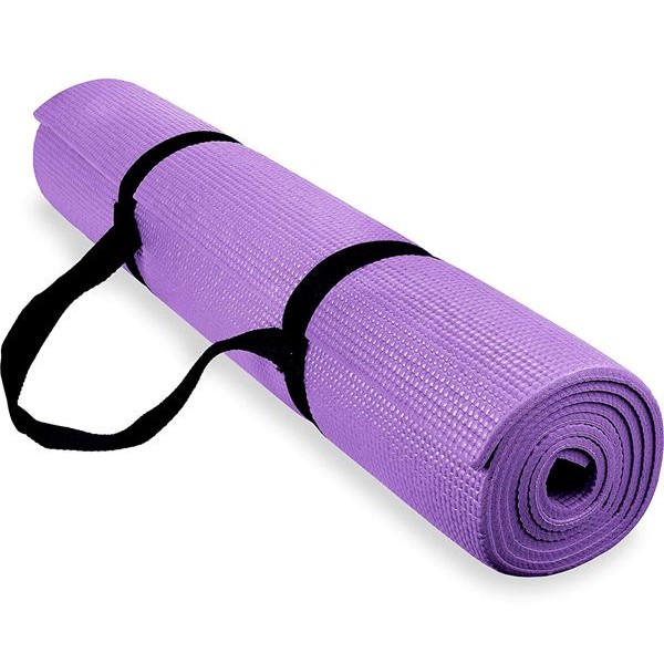 Racdde 1/4-Inch Anti-Slip Exercise Yoga Mat with Carrying Strap 