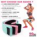 Racdde Resistance Bands for Legs and Butt, Exercise Band Booty Bands Hip Bands Wide Workout Bands Sports-Fitness Bands Stretch Resistance Loops Band Anti Slip Elastic (Life-time Warranty) 