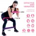 Racdde Resistance Exercise Bands, Set of 5 Fitness Bands Perfect for Legs and Butt Yoga Crossfit Strength Training Pilates with Instruction Guide, Carry Bag 