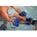 Racdde Blue Max Resistance Aquatic Fins - Omnidirectional Water/Drag Resistance Exercise for Lower and Upper Body Pool Workouts - Includes Online Demonstration Video (Fins Pair HRBBLS) 
