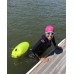 Racdde for Open Water Swimmers and Triathletes - Light and Visible Float for Safe Training and Racing - Fluo Yellow-Green 