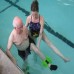 Racdde Green High Speed Aquatic Fins - Omni-Directional Water Resistance Exercise for Lower and Upper Body Pool Fitness Programs - Includes Online Demonstration Video (Fins Pair LRGBLS) 