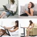 Racdde Adjustable Laptop Table Stand for Bed,Portable Vented Lap Desk with Mouse Pad Side Compatible Notebook Tablets MacBook,Foldable Tray Table for Couch and Sofa,Aluminum Ergonomics Design-Black 