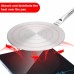 Racdde 7.5Inch Heat Diffuser Simmer Ring Plate, Stainless Steel with Stainless Handle, Induction Adapter Plate for Gas Stove Glass Cooktop Converter, Flame Guard Induction Hob Pans 