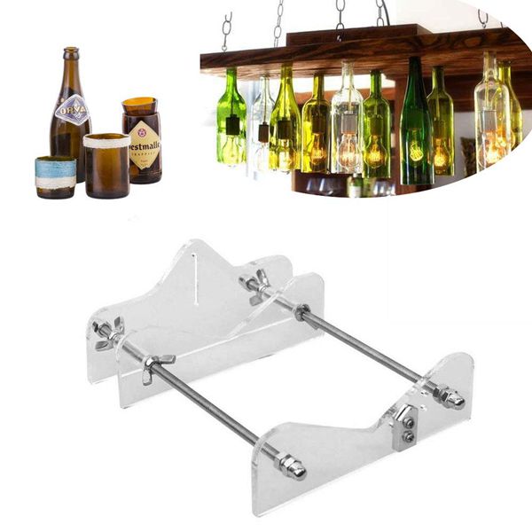 Racdde DIY Glass Bottle Cutter Machine Tools, Bundle Wine Beer Champagne Bottles and Jars Cutting Tool Kit for Home Bar Decoration Make Crafts,Easy Operation,Suitable for Most Glass Bottle 