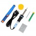 Racdde 6Pc 40W Electric Soldering Iron Kit with Solder Wire, Tin Suction Tool More