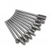 Racdde Rotary Burr Set 10PCS 3mm Shank Tungsten Carbide Rotary Files For Woodworking Carving Engraving
