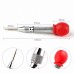 Racdde Center Punch Stator, Automatic Center Pin Punch, Spring Loaded Marking Drilling Tool with a Protective Sleeve silver