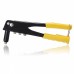 Racdde Pop Rivet Tool Riveter Gun with 60Pcs Steel Blind Rivets, Heavy Duty Hand Repair Tool Kit for Metal Woodworking yellow