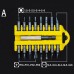 Racdde 17Pcs Professional Magnetic Holder Torx Hex Star Security Tamper Proof Screwdrivers Bit Set with Plastic Storage Case A
