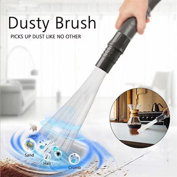 Racdde Multi-functional Straw Tube Brush Cleaner Dirt Remover Portable Universal Vacuum Attachment Tools Dusty Brush Cleaning