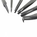 Racdde 5PCS JF-S6in1 6 in 1 Anti-static Carbon Fiber Straight and Curved Tip Tweezers - Black