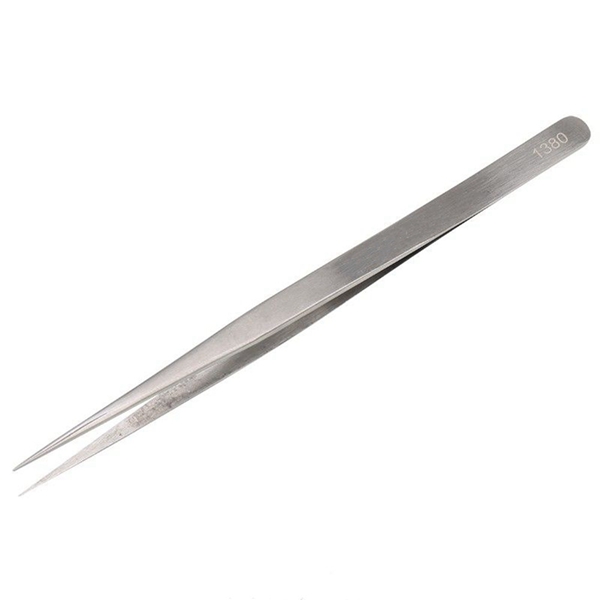 Racdde Ultra Fine point Tweezer Stainless Steel Sharp Forcep - Silver