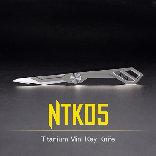 Racdde NTK05 Titanium Alloy Folding Keychain Knife EDC Emergency Tool